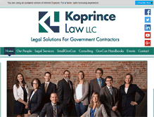 Tablet Screenshot of koprince.com